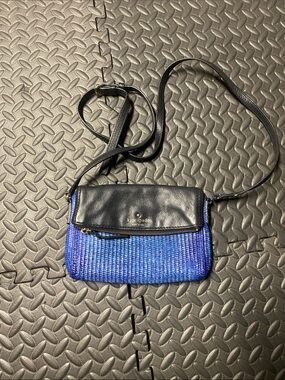 Kate Spade Purse- Blue/Black/White